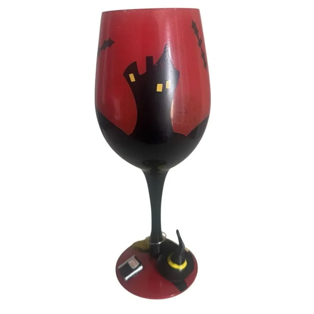 Lolita Wicked Witch 4th Wine Glass By Lolita RARE Halloween NEW